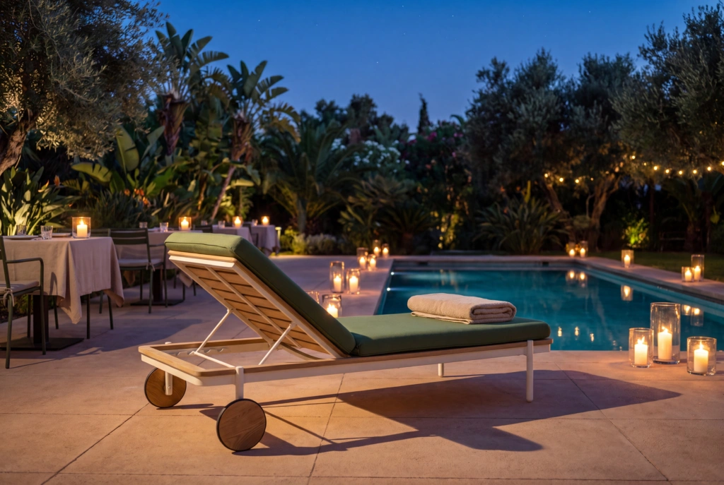 Pillow Sunlounger setting