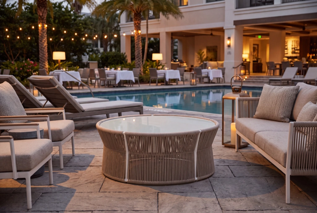 Aruba Coffee Table setting