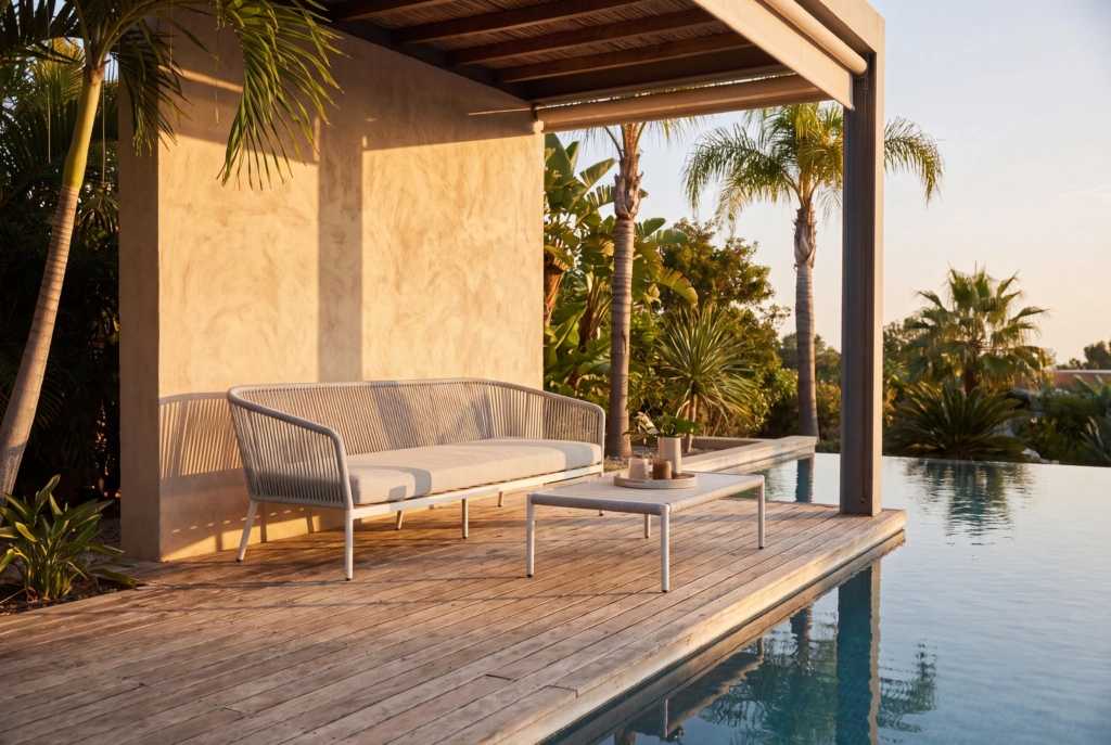 Captiva 3-Seat Sofa With Rope setting
