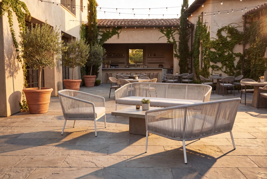 Captiva 3-Seat Sofa With Rope setting