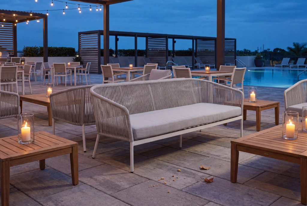 Captiva 3-Seat Sofa With Rope setting