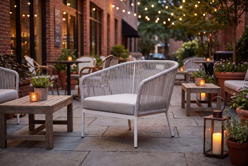 Captiva Lounge Armchair With Rope setting
