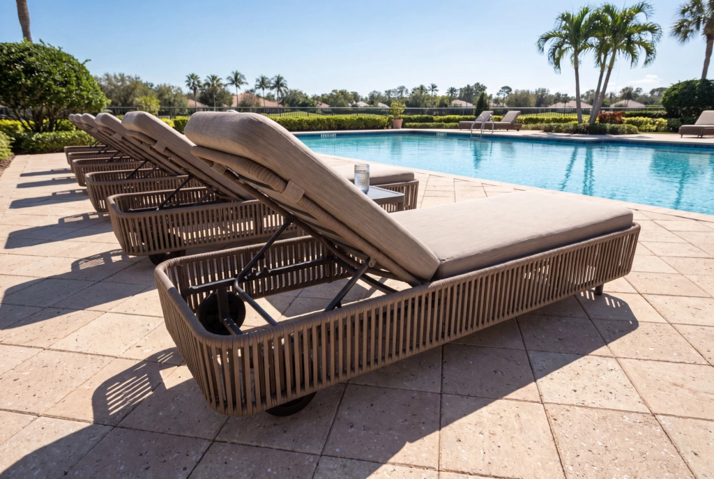 Captiva Sunlounger setting