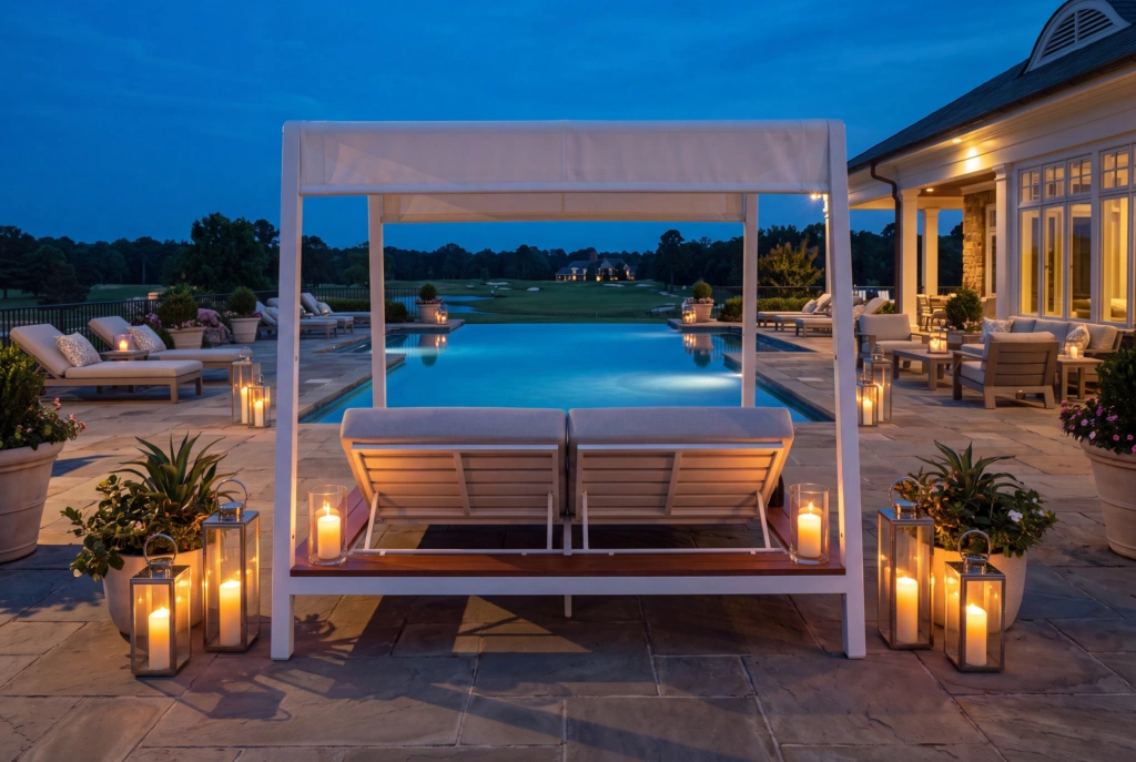 Gulf Cabana With Adjustable Shade setting