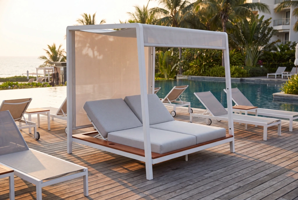 Gulf Cabana With Adjustable Shade setting