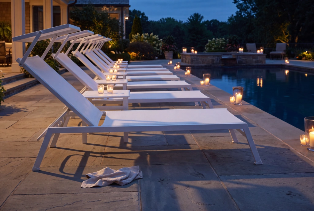 Jupiter Sunlounger With Shade setting