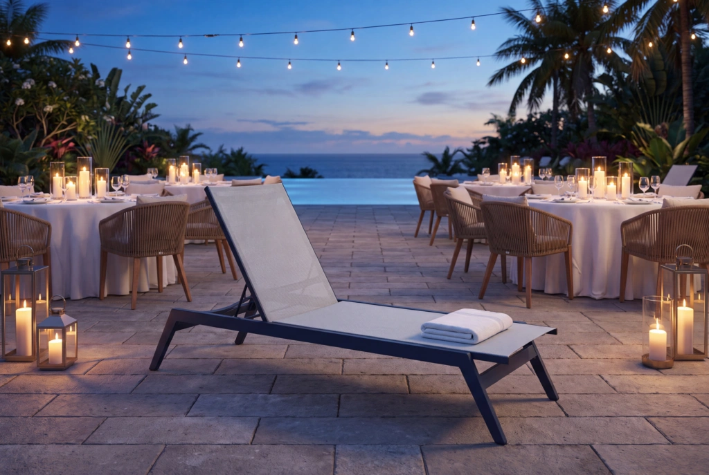 Maldives Sunlounger setting