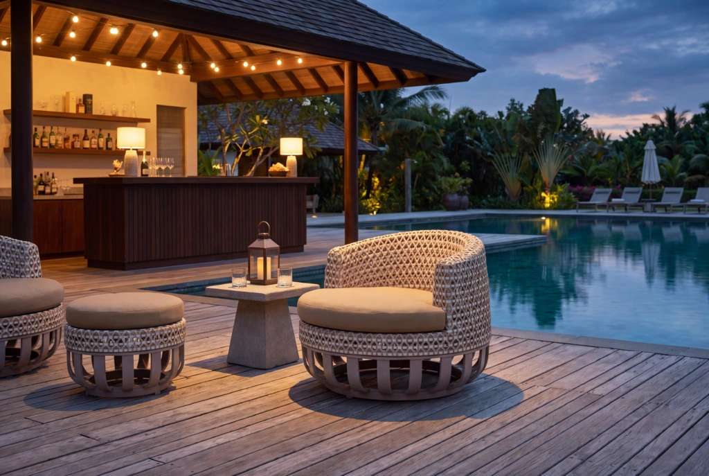 Mallorca Lounge Armchair Wic setting