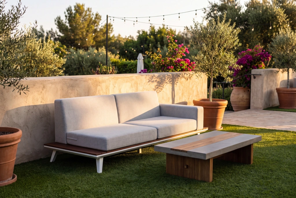 Mediterranean Modular Left Armshort Double setting