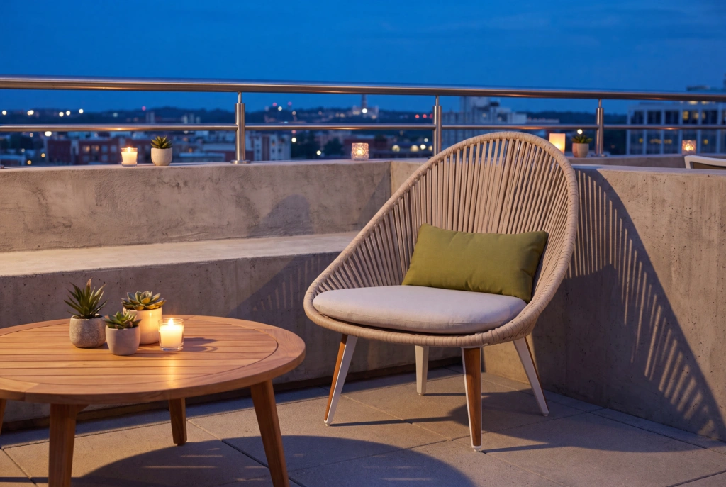 Monaco Lounge Armchair Strap setting