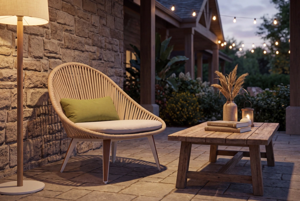 Monaco Lounge Armchair Strap setting
