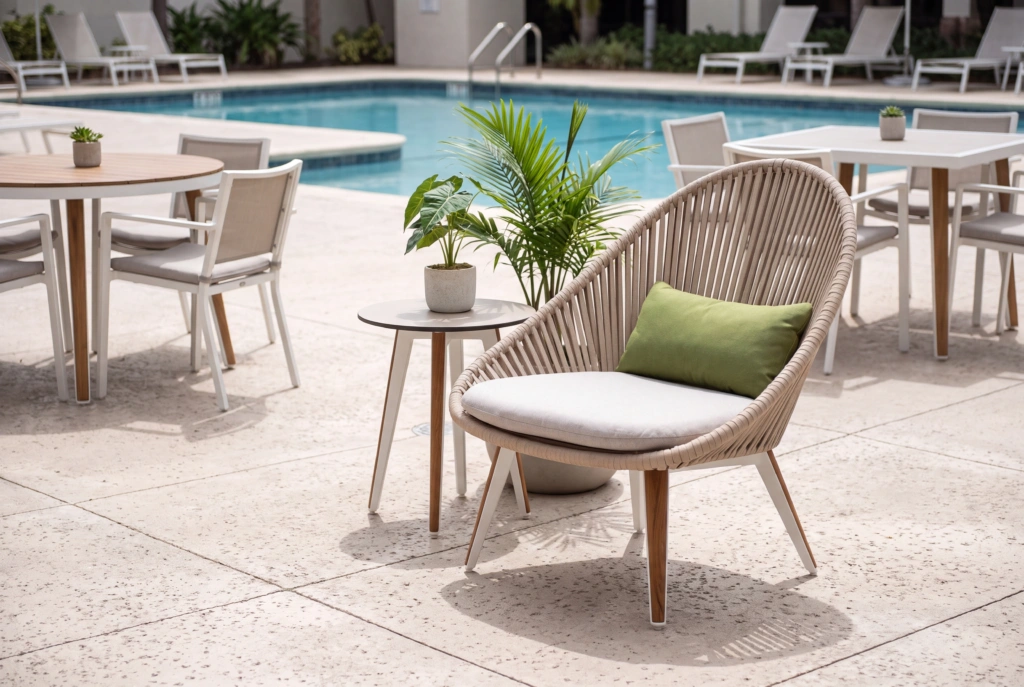 Monaco Lounge Armchair Strap setting