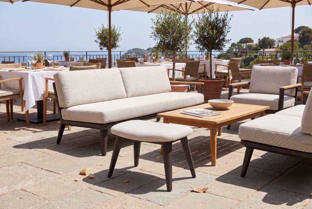 Monaco Ottoman Tex setting