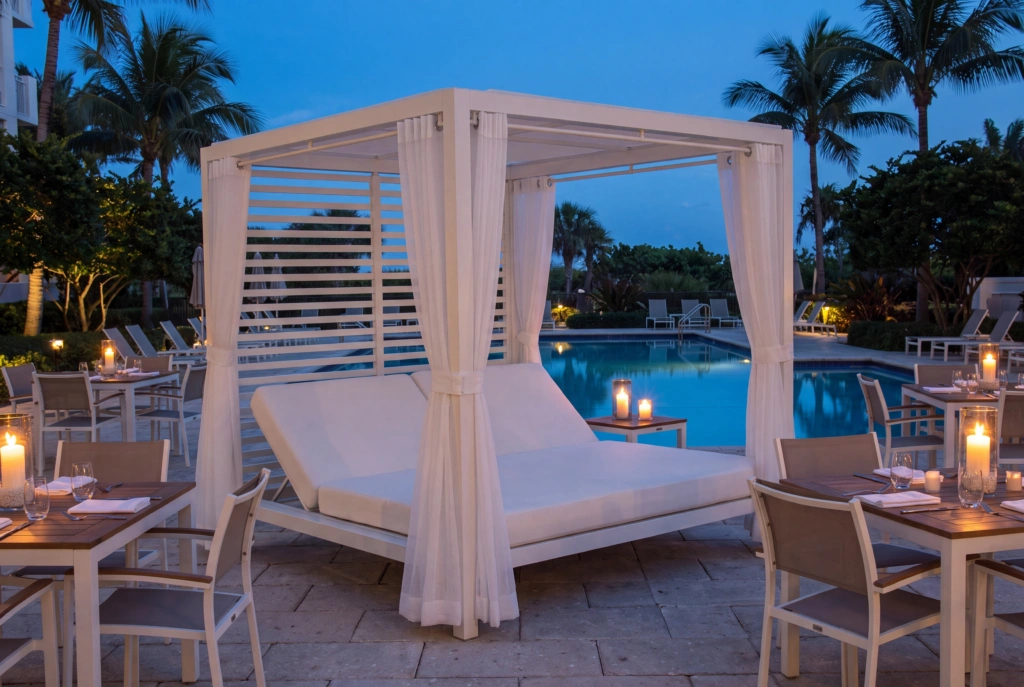 Palm Beach Cabana setting
