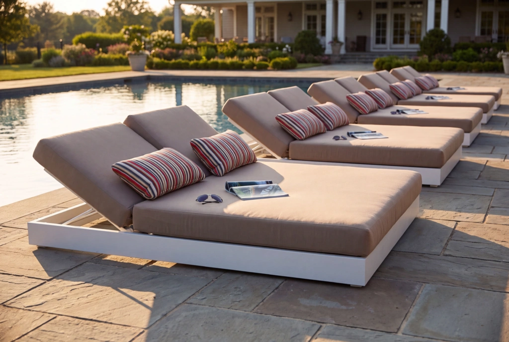 Palm Beach Sunlounger Double with Platform setting