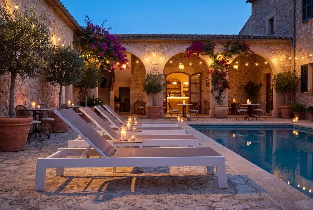 Palm Beach Sunlounger setting