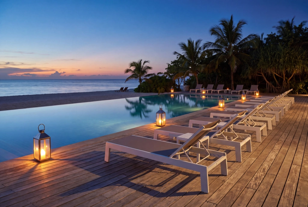 Palm Beach Sunlounger setting