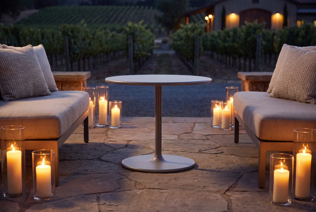 Vienna Side Table Trumpet Base setting