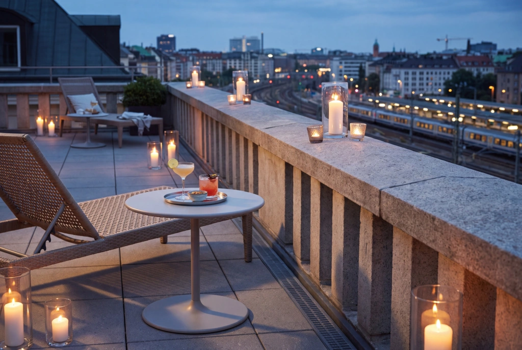 Vienna Side Table Trumpet Base setting