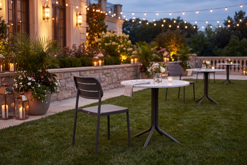 Oval Dining Chair – Sling setting
