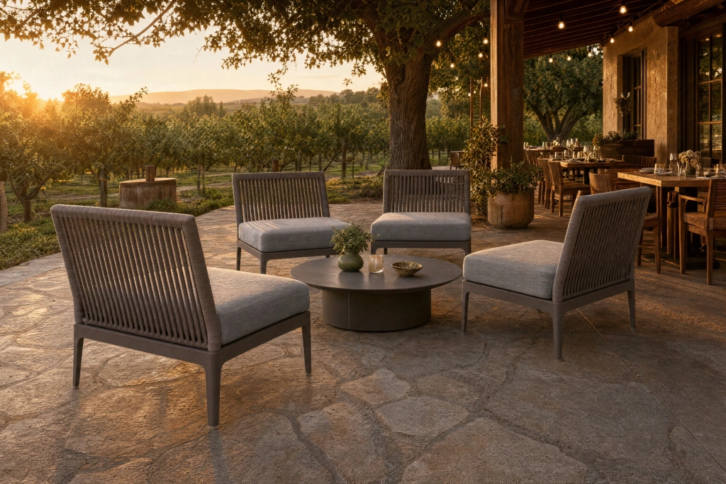 Vero Beach Lounge Side Chair setting