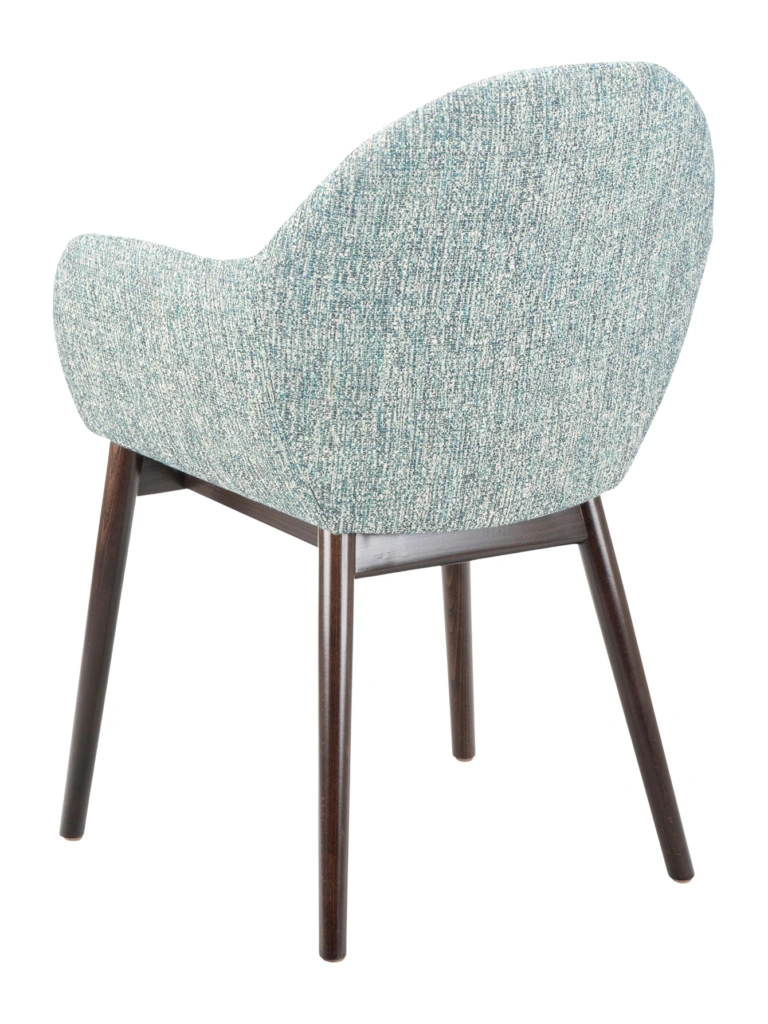 Mida A chair in Walnut finish, back view