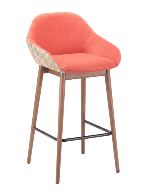 Mida B barstool in Maple Ash finish, front view