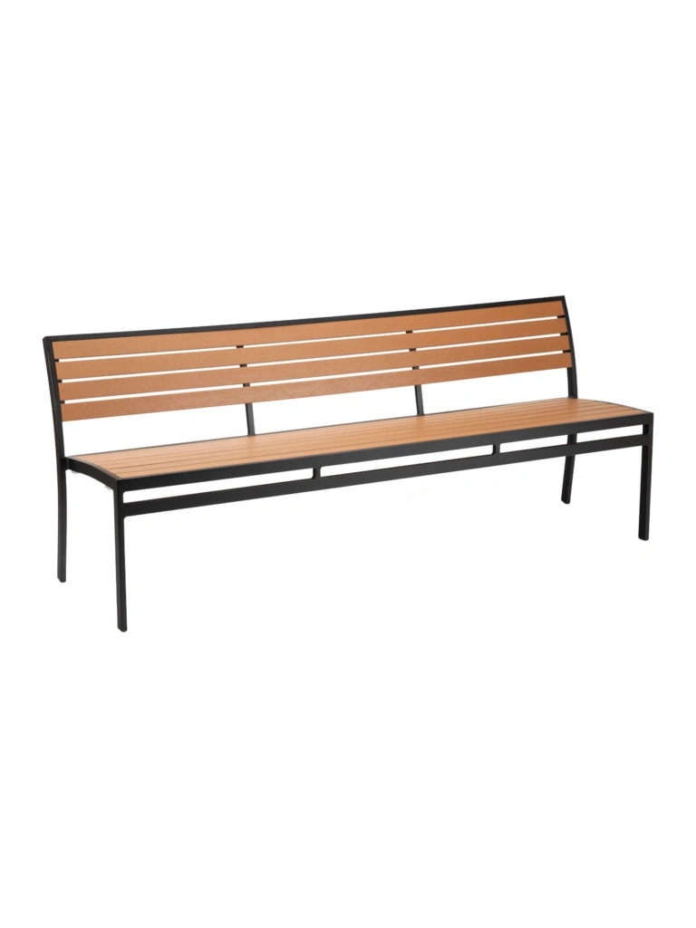 Al 5602 Bench Black Faux Teak