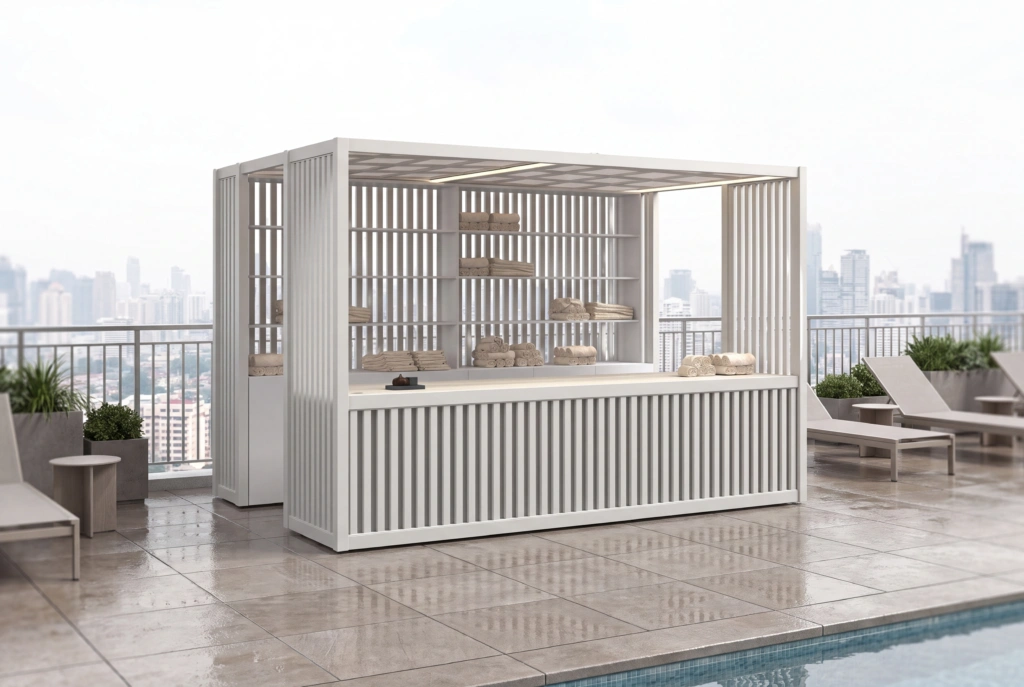 F64 D3 Pavilion setting