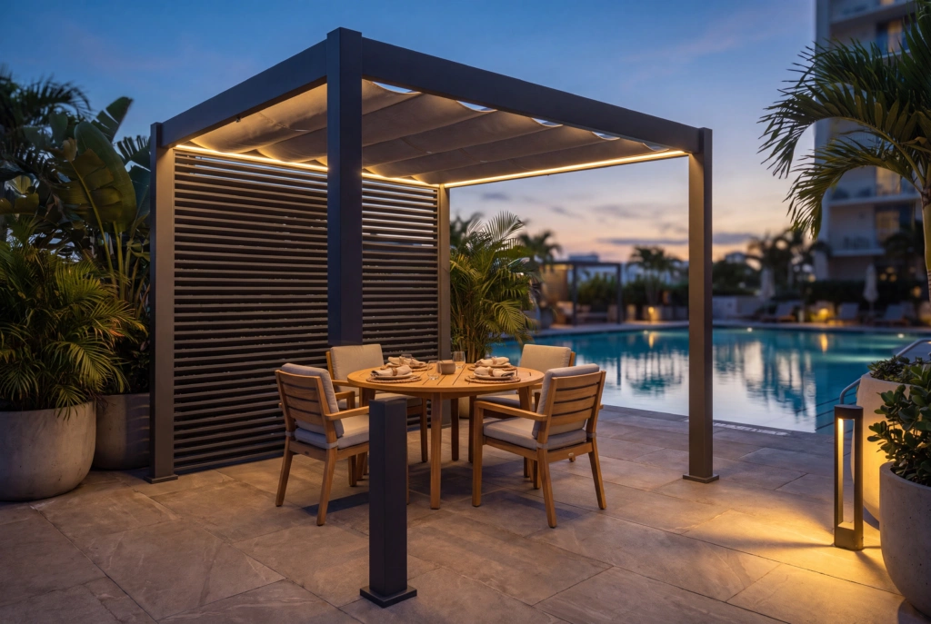 Pavilion Cabana 3X3X2.5 setting