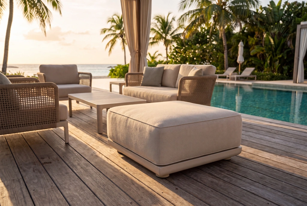 Block Ottoman setting