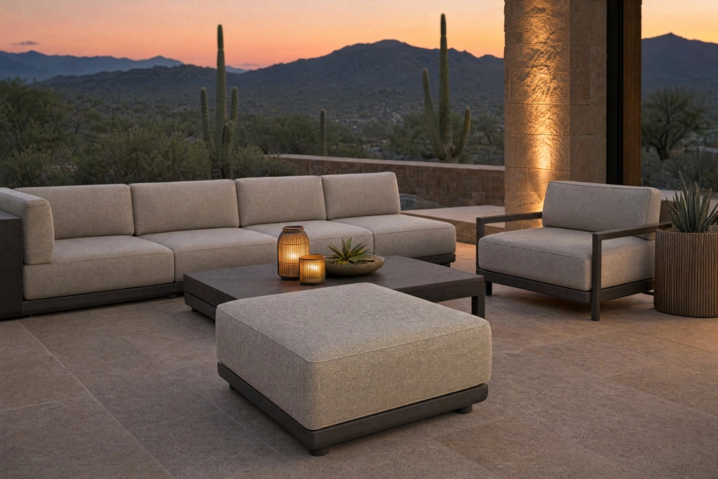 Block Ottoman setting