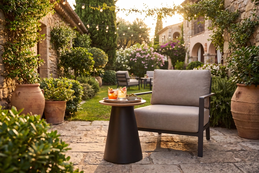 Cayman End Table setting