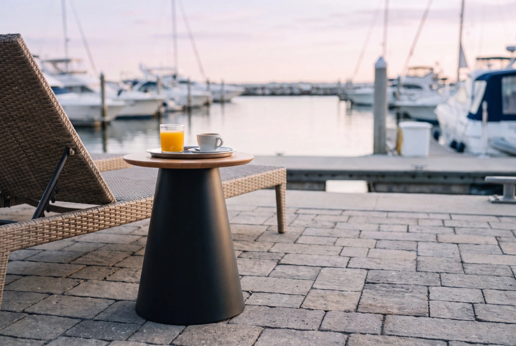 Cayman End Table setting