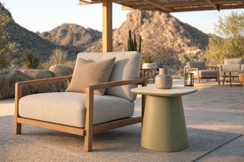 Maui End Table setting