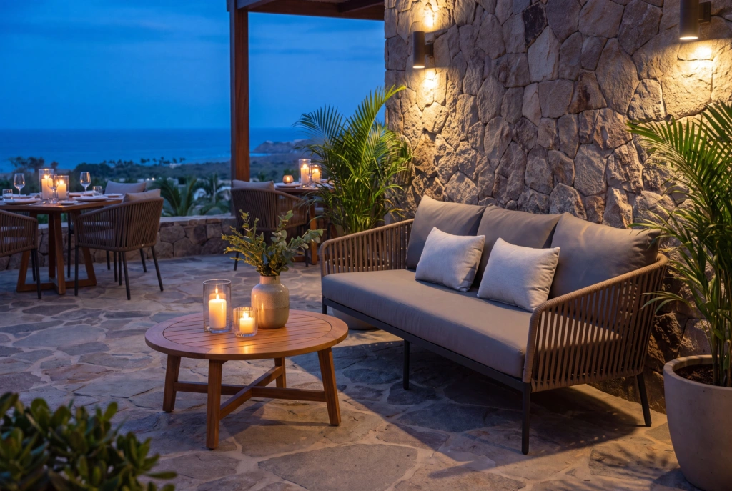 Captiva 3-Seat Sofa With Strap setting