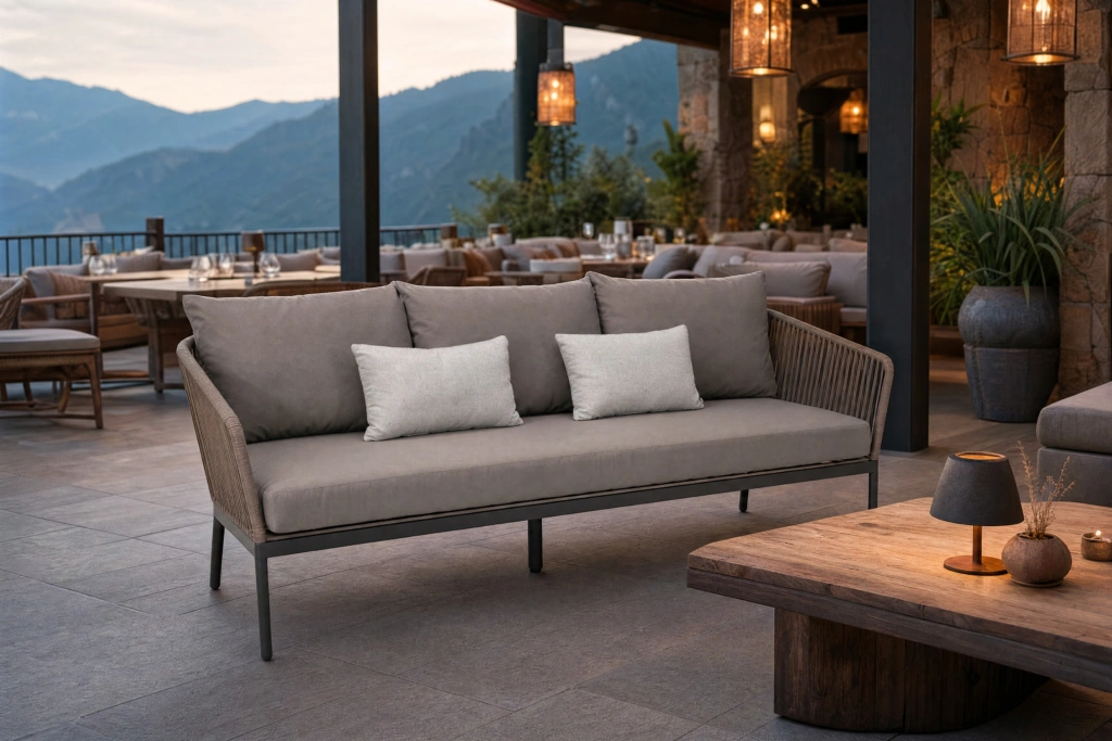 Captiva 3-Seat Sofa With Strap setting