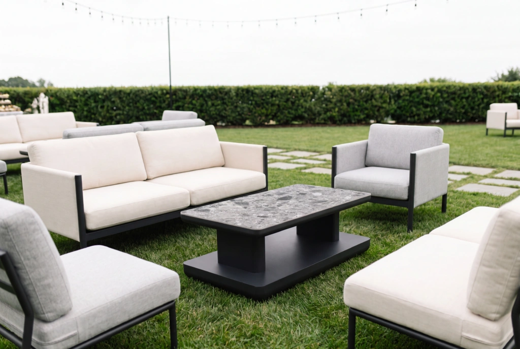 Block Coffee Table setting