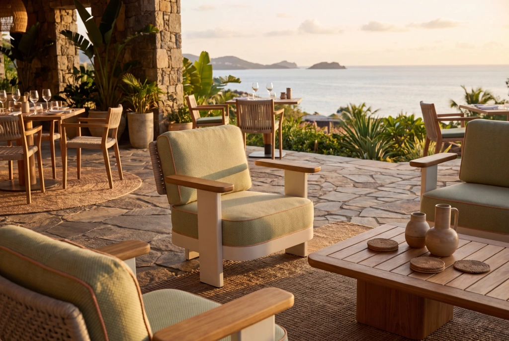 Block Lounge Armchair setting