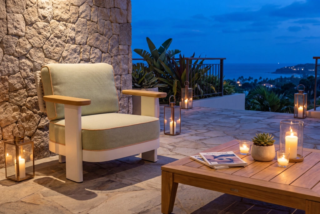 Block Lounge Armchair setting
