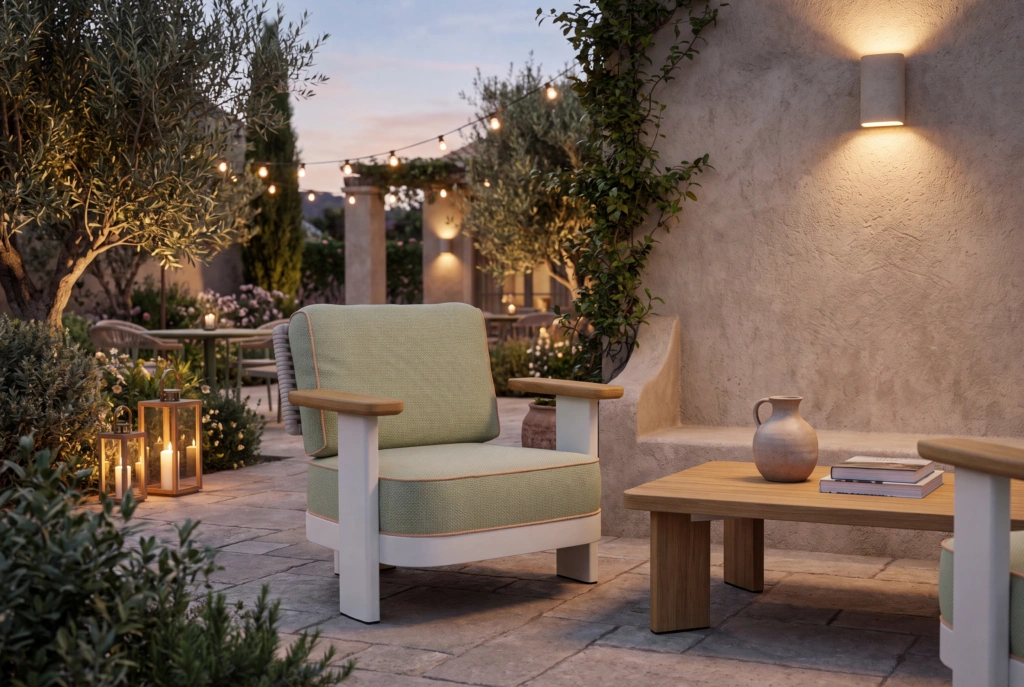 Block Lounge Armchair setting