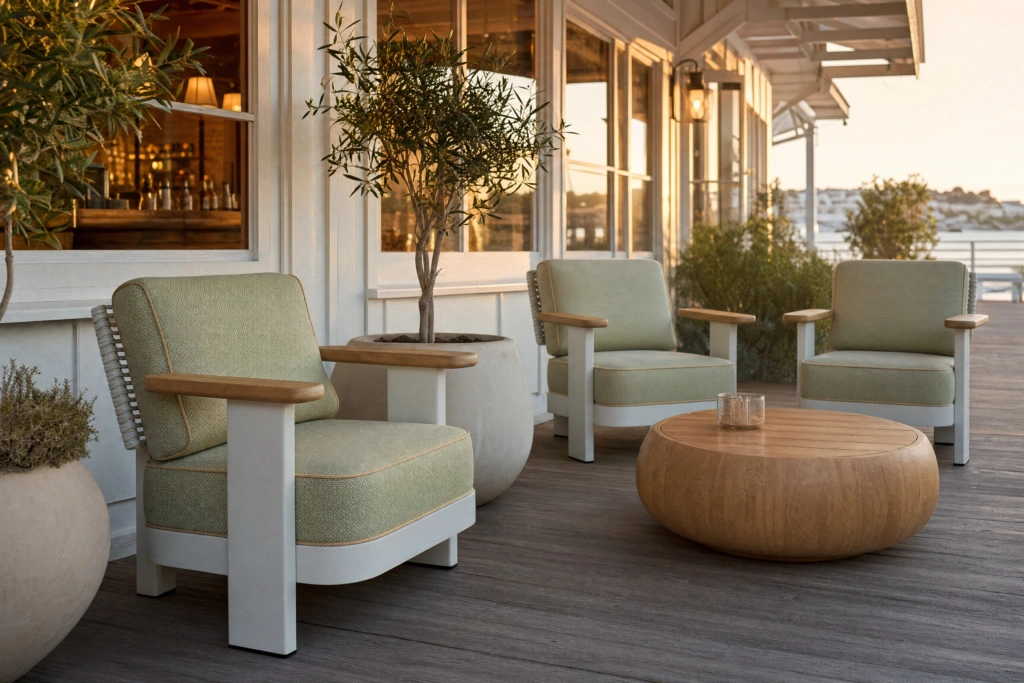 Block Lounge Armchair setting