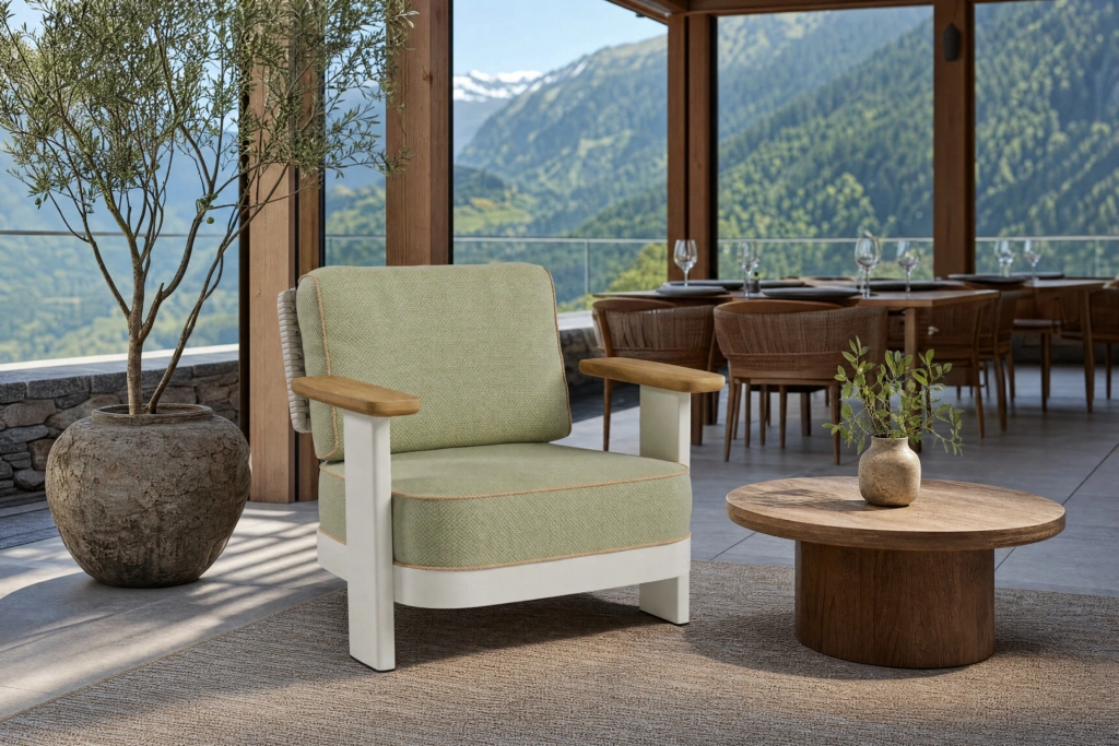 Block Lounge Armchair setting