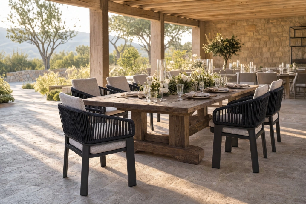 Cayenne Dining Armchair setting