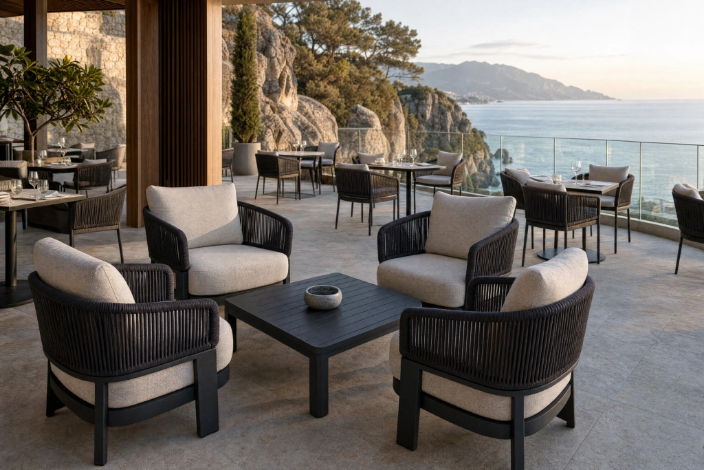 Cayenne Lounge Armchair setting