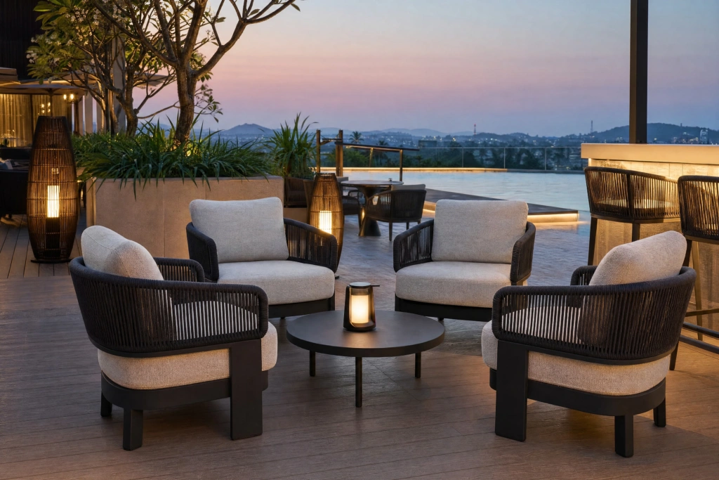 Cayenne Lounge Armchair setting