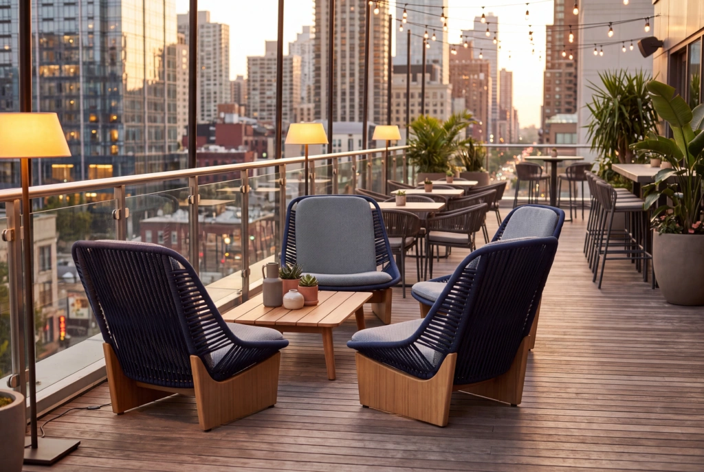 Clogs Lounge Chair setting