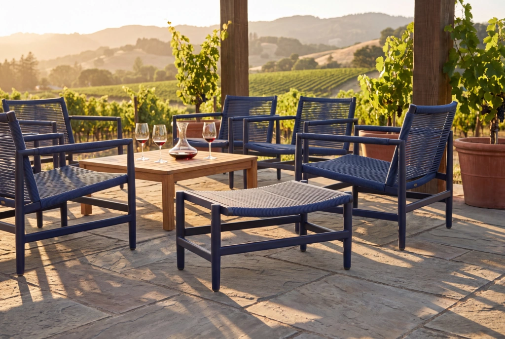 String Footstool setting