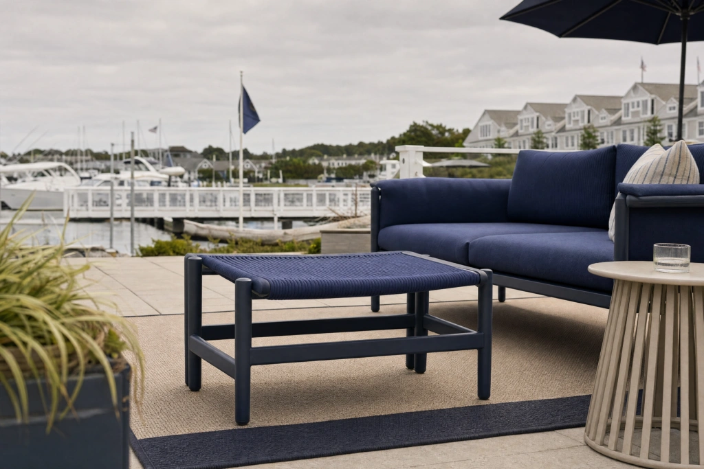 String Footstool setting