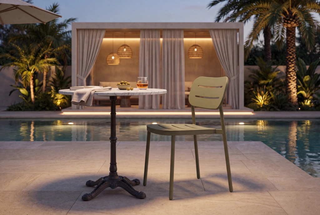 Oval Dining Chair – Slotted setting